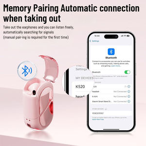 Audífonos Bluetooth TWS 5.4 K520 con Forma de Corazón, Giratorios, Creativos y Novedosos, Edición para Parejas Transformable - Product Image 4