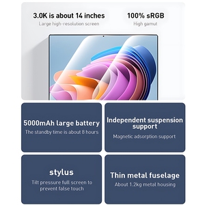 Laptop <span class=keywords><strong>2</strong></span> trong <span class=keywords><strong>1</strong></span> màn hình cảm ứng 13.9 inch 3K hoàn toàn mới, chip Intel N95 thế hệ 12, vỏ kim loại, máy tính bảng <span class=keywords><strong>Windows</strong></span> 11 kèm bàn phím - Product Image 4