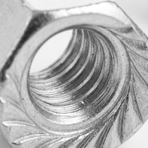 Écrou à bride M12 en acier au carbone électrogalvanisé, écrous à bride hexagonaux anti-desserrage, écrou de blocage pour fixations de pipeline <span class=keywords><strong>EMP</strong></span> de construction - Product Image 6