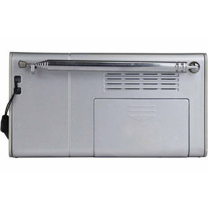 Factory Black Compact AM FM 2 Band Portable Radio with Built In <b>Speaker</b> AA Battery Powered Pocket Size Outdoor Home Radio - Product Image 4