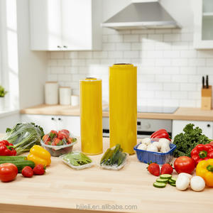 Film alimentaire en <span class=keywords><strong>PVC</strong></span> de qualité FDA, haute transparence, <span class=keywords><strong>lisse</strong></span>, pour usage domestique, film alimentaire en <span class=keywords><strong>PVC</strong></span> de qualité alimentaire, rouleau jumbo - Product Image 4
