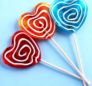 Sucette transparente en forme de cœur, bonbon dur, <span class=keywords><strong>confiserie</strong></span>, <span class=keywords><strong>Saint</strong></span>-<span class=keywords><strong>Valentin</strong></span> - Product Image 5
