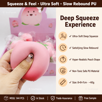 Jouets Mochi Squishy Southpeak, Jouets Anti-Stress Squishy Factory, Jouets à Presser Pêche, Jouets Squishy à Remontée Lente, Cadeau Kawaii pour Soulager le Stress