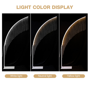 Đèn đường trang trí hình cây phát sáng mới về, dùng cho đám cưới, sân khấu, khu vực đón tiếp, đồ trang trí, đèn dẫn đường 2 lớp pha lê - Product Image 5