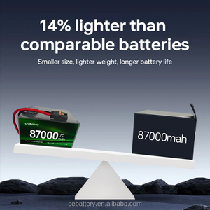 Nặng 87000mAh 12S 53.4V 18S 80V 24S 100V pin Graphene Lipo trạng thái rắn cho máy bay không người lái có tuổi thọ cao - Product Image 3