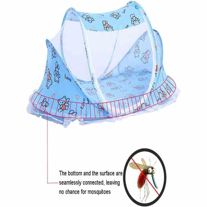 Foldable Portable Crib Mosquito Net for Family and Travel for Baby's Comfort and Protection