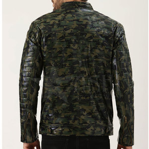 Chaqueta de cuero de vaca resistente al agua personalizada de alta calidad 2024 para hombres, chaqueta de cuero de color 100% personalizada para hombres - Product Image 3