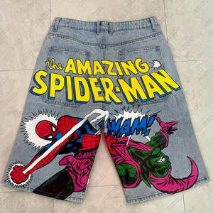 Summer Y2K Fashion Retro Distressed Cargo Jeans High <b>Waist</b> <b>Denim</b> <b>Shorts</b> Trendy Wash <b>Short</b> Jeans for Men - Product Image 5