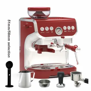 Kahve makinesi üreticileri ticari çift kazan Expresso Espresso kahve makinesi ile değirmeni fasulye