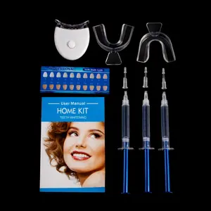 Non Peroxide Professional white light home teeth whitening LED kit bright white teeth whitening kit
