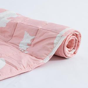 Manta Ponderada de Algodón Rosa con Estampado Animal para Terapia de Alivio del Estrés, Uso en Primavera y Otoño - Product Image 2