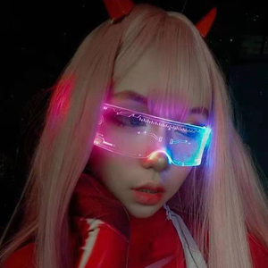 007LN18 Wholesale <strong>Fashion</strong> Party Dj Concert Festival Light One Piece Led <strong>Glasses</strong> - Product Image 1