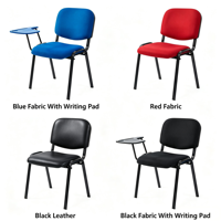 Chaise de formation avec tablette d'écriture, empilable, pour séminaires, conférences, réunions, hôtels, bureaux, écoles, salles d'accueil