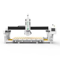 Mesin Pemotong Batu CNC 4+1 Axis Bridge Saw untuk Memotong dan Memoles Kabinet Kamar Mandi serta Meja Dapur dengan Penentuan Posisi Otomatis