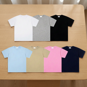 เสื้อยืดคอกลมแขนสั้นผ้าฝ้ายทางการสำหรับผู้ชาย100% ระบายอากาศได้ดีเป็นมิตรกับสิ่งแวดล้อม - Product Image 2