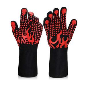 Guantes de Seguridad para Barbacoa Resistentes al Calor Extremo, Venta al Por Mayor, Personalizables, Guantes para Horno 932F OEM - Product Image 3