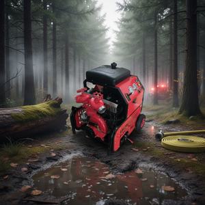 Quality Gasoline Engine Two Outlets Large Flow Portable Fire Fighting Centrifugal <b>Pump</b> - Product Image 1