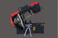 LOGINFLY GB4028 Scie à ruban semi-automatique Affûteuse de lame industrielle Machine à découper horizontale pour métal et aluminium