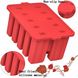Moule à glaces en silicone de qualité supérieure, 10 cavités, qualité alimentaire, écologique, sans BPA, couleur personnalisable pour sucettes glacées et bâtonnets de glace - Product Image 5