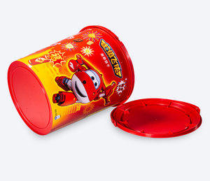 Emballage IML, logo personnalisé, emballage en plastique PP, conteneur pour <span class=keywords><strong>chocolat</strong></span>, glace, biscuits, avec couvercle et poignée - Product Image 3