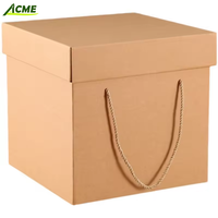 Vente en gros de fleurs de couleur personnalisée, Festival, cadeau cosmétique, parfum, papier Kraft, emballage carré, boîte en Carton