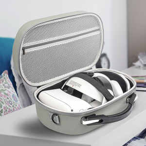 Sac de transport de voyage pour Oculus Quest 2 <span class=keywords><strong>VR</strong></span>, sac de rangement d'accessoires de <span class=keywords><strong>casque</strong></span>, boîte de protection étanche et dure, sac à main à bandoulière - Product Image 5
