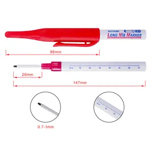 Перманентные маркеры с глубоким сверлом и длинным перфоратором, черные, синие, красные, аксессуары для домашнего декора, обработка, 30 мм