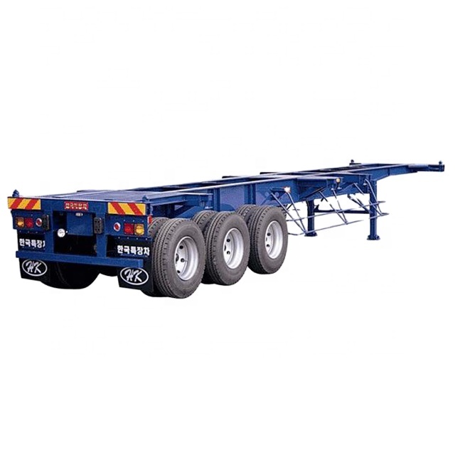 Лидер продаж с фабрики, дешевая плоская кровать, контейнер, полуприцеп, грузоперевозка, 40-футовый синий планшетный прицеп