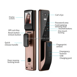 Serratura Intelligente Premium Usmart Go con Controllo Remoto Wi-Fi, Riconoscimento Biometrico del Viso, Apertura a Spinta e Trazione, Serratura Wi-Fi con Telecamera - Product Image 5