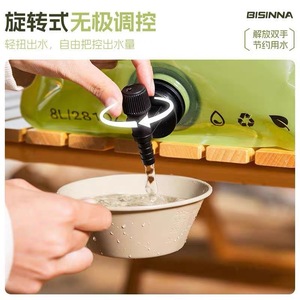 Sac d'eau portable pour l'extérieur 8L, poche à eau pliable et durable pour le camping, la randonnée et les voyages - Product Image 4