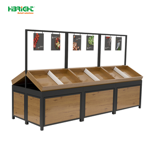 ชั้นวางผักและผลไม้สองด้านยอดนิยมของ Highbright สำหรับซูเปอร์มาร์เก็ตและร้านขายของชำ - Product Image 4