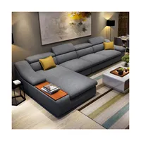 Luxus moderne Sofa garnitur Wohnzimmer möbel L-Form Stoff Ecksofa