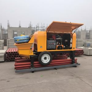 مضخة خرسانة تعمل بمحرك ديزل بقوة 45 كيلوواط وسعة 40 متر مكعب/ساعة مزودة بخرطوم وأنابيب معدنية لأعمال البناء - Product Image 2