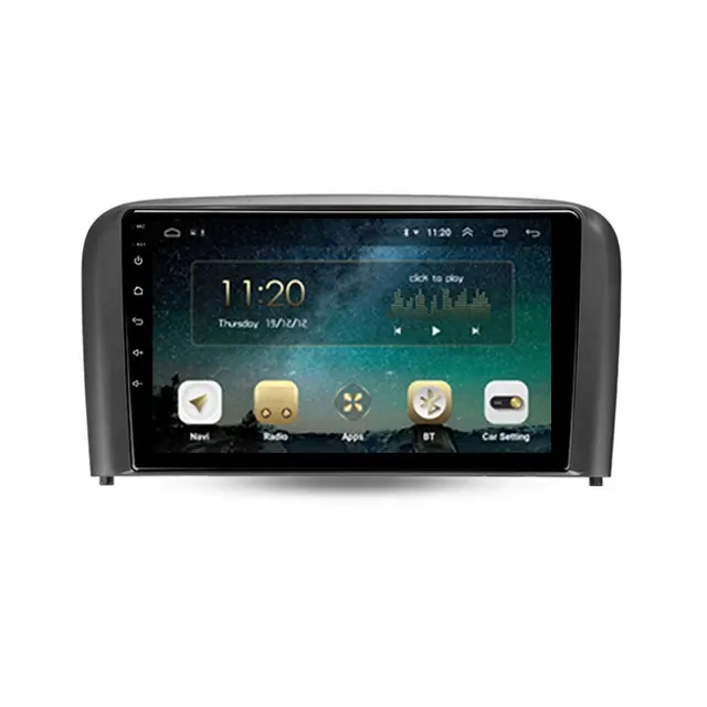 Android10.0 BT radio mirror link flip 2.5D screen player HD stereo camera gps navigation for Volvo S80 1998 - 2006