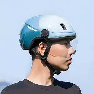 ROCKBROS男性女性電動自転車保護ヘルメット調節可能なMTBロードバイク安全ヘルメットゴーグル付き