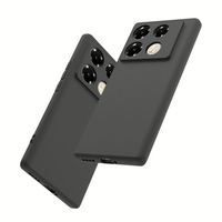 Casing penutup belakang ponsel Infinix GT 20 40 Pro, sarung HP TPU hitam lembut TPU untuk Infinix GT 20 40 Pro Note 40 40X 4G 5G Smart 8 Plus