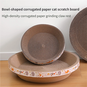 Papan Cakaran Kucing dari Kertas Bergelombang, Cetak Sesuai Pesanan, Awet, dan Bergaya Lucu - Product Image 4