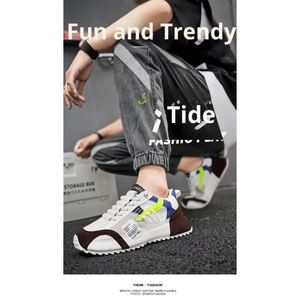 Chaussures décontractées pour hommes grande taille, style sport, tendance, respirantes en maille, pour le skateboard, vente en gros - Product Image 6