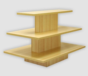 3-Tier Hàng Hóa Bảng Cửa Hàng Bán Lẻ Hiển Thị Sàn Bảng, Cửa Hàng Quần Áo Gỗ Đơn Vị Hiển Thị, Màn Hình Hiển Thị Đơn Vị Cửa Hàng - Product Image 5