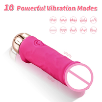 Vagina-Klitoris-Stimulator Weibliches Sexspielzeug Silikon G-Punkt Realistischer Vibrator Mini-Vibrator Dildo für Frauen Mädchen