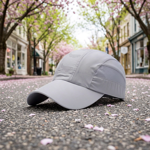 Gorra de béisbol impermeable de secado rápido personalizada, gorra deportiva de poliéster para exteriores, transpirable, ajustable, con logotipo y color personalizados OEM. - Product Image 2
