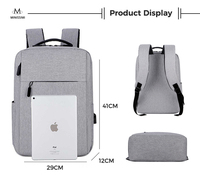 Mochila Personalizada Unisex para Portátil de Negocios, Antirrobo, Impermeable, con Puerto USB, Material Oxford de Alta Calidad, Mochila de Viaje