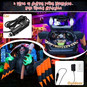 Décoration <span class=keywords><strong>de</strong></span> ballon d'Halloween pour porte <span class=keywords><strong>de</strong></span> <span class=keywords><strong>garage</strong></span> avec bande d'arche et points <span class=keywords><strong>de</strong></span> colle Kit <span class=keywords><strong>de</strong></span> décorations pour coffre ou friandises d'Halloween - Product Image 3