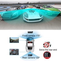 Amazon Offre Spéciale Auto DVR de voiture Enregistreur avant et arrière à double objectif Caméra de voiture à écran tactile à vision nocturne 1080P