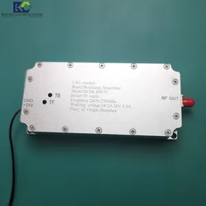 BCSK-HW50 2.4GHz 50 Watt mạng không dây khuếch đại 2400-2500MHz với isolator chip ổn định sứ Drone nhiễu mô-đun