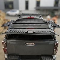 Coque de camionnette en aluminium étanche pour Dodge Ram 1500, Ford F-250/F-350, Toyota, Ranger NP300 - Porte de chargement arrière sans perçage