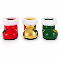 Maceta con Forma de Bota de Navidad, Maceta de Porcelana con Diseño Minimalista, Duradera y Ecológica, Decoración para Mesa de Jardín o Hogar
