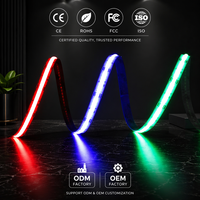 Haute luminosité Flexibilité Smart Cob LED Light Strip 810LEDs/m 12V RGB 10mm Flexible Cob LED Strip Cuttable PCB Lamp Body