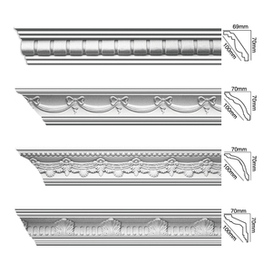 Corniche moderne en polyuréthane haute densité <span class=keywords><strong>Moulure</strong></span> de <span class=keywords><strong>plafond</strong></span> en PU légère pour villa Hôtel Atelier Hôpital - Product Image 3