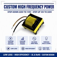 Transformateur de puissance à haute fréquence à retour de charge (flyback) SMPS horizontal à faible perte et haute efficacité EF20 avec câblage stable